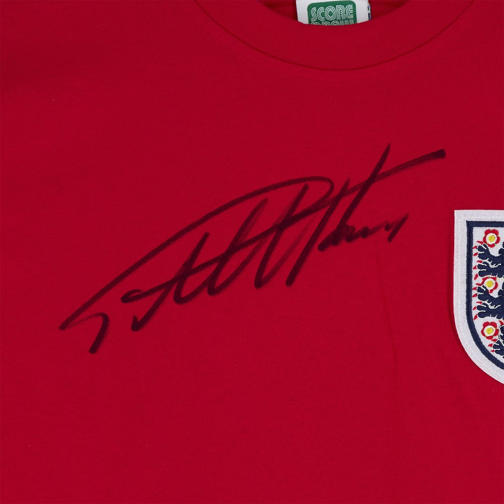 Sir Geoff Hurst England National Team Autographed 1966 Score Draw Jersey
