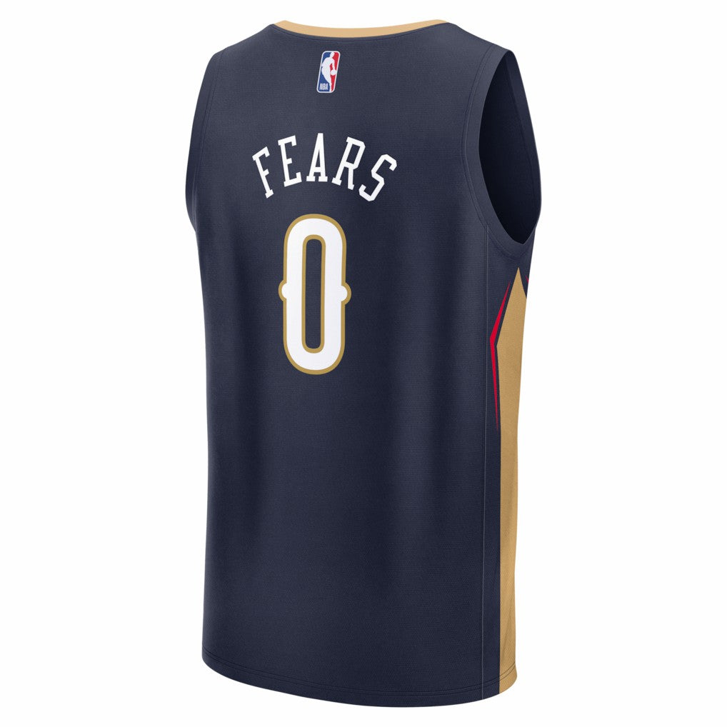Navy Jeremiah Fears New Orleans Pelicans Fast Break Replica Jersey | NBA