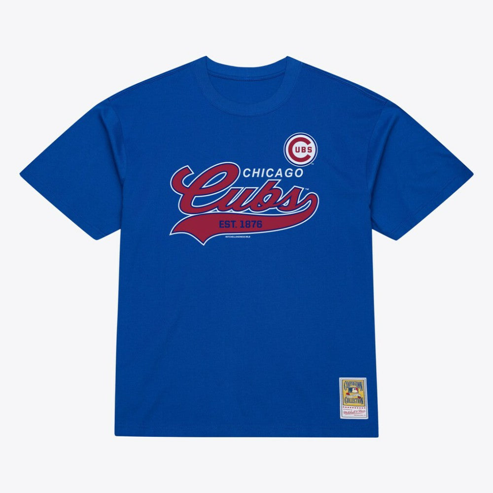 Chicago Cubs Mitchell & Ness Script Sweep Arch T-Shirt - MLB T-shirts