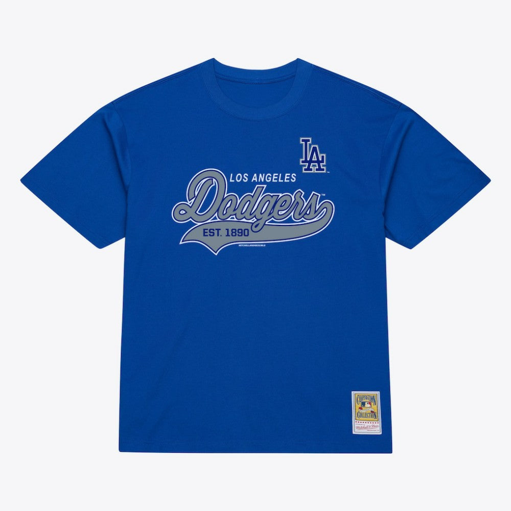 Los Angeles Dodgers Mitchell & Ness Script Sweep Arch T-Shirt - MLB T-shirts