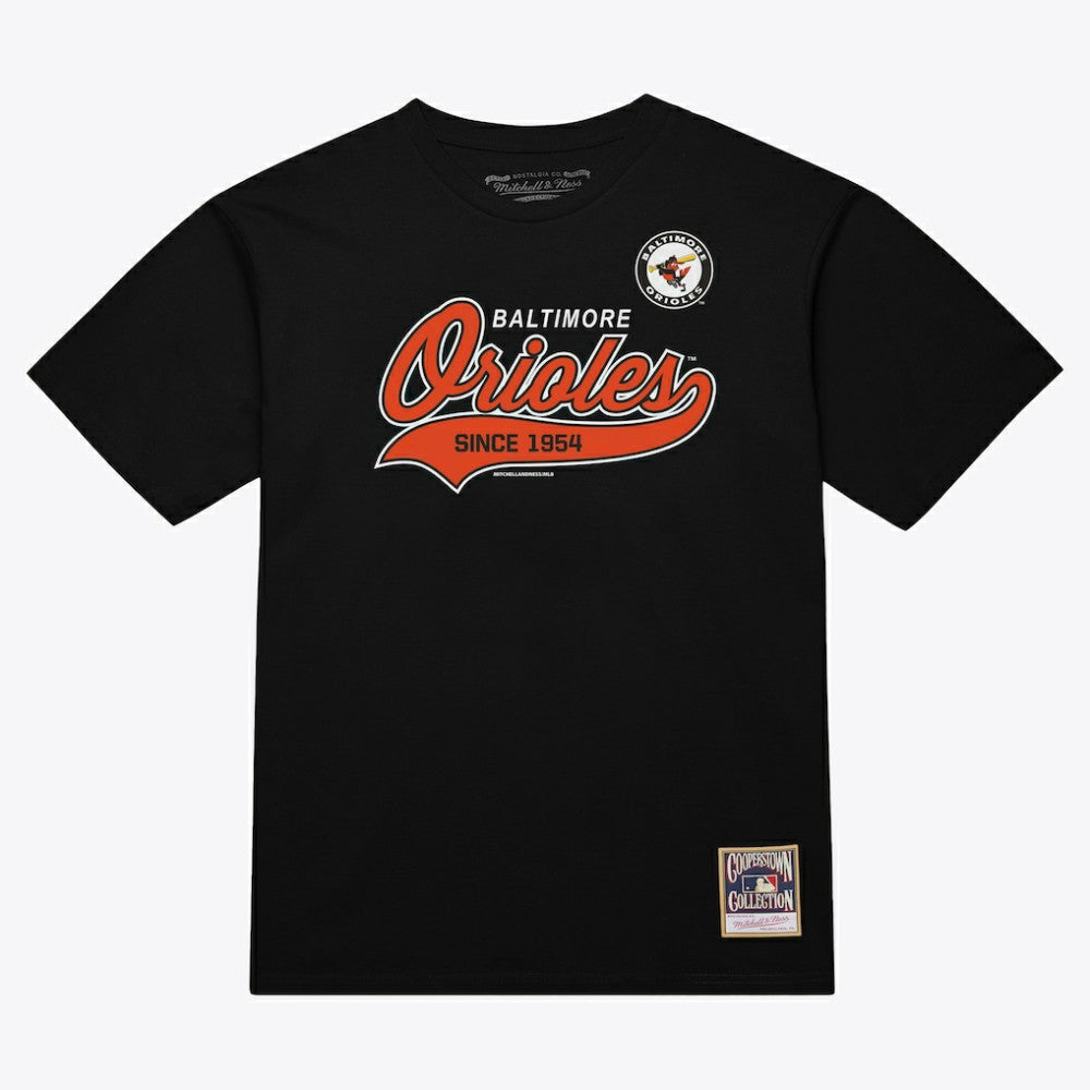 Baltimore Orioles Mitchell & Ness Script Sweep Arch T-Shirt - MLB T-shirts