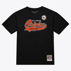 Baltimore Orioles Mitchell & Ness Script Sweep Arch T-Shirt - MLB T-shirts