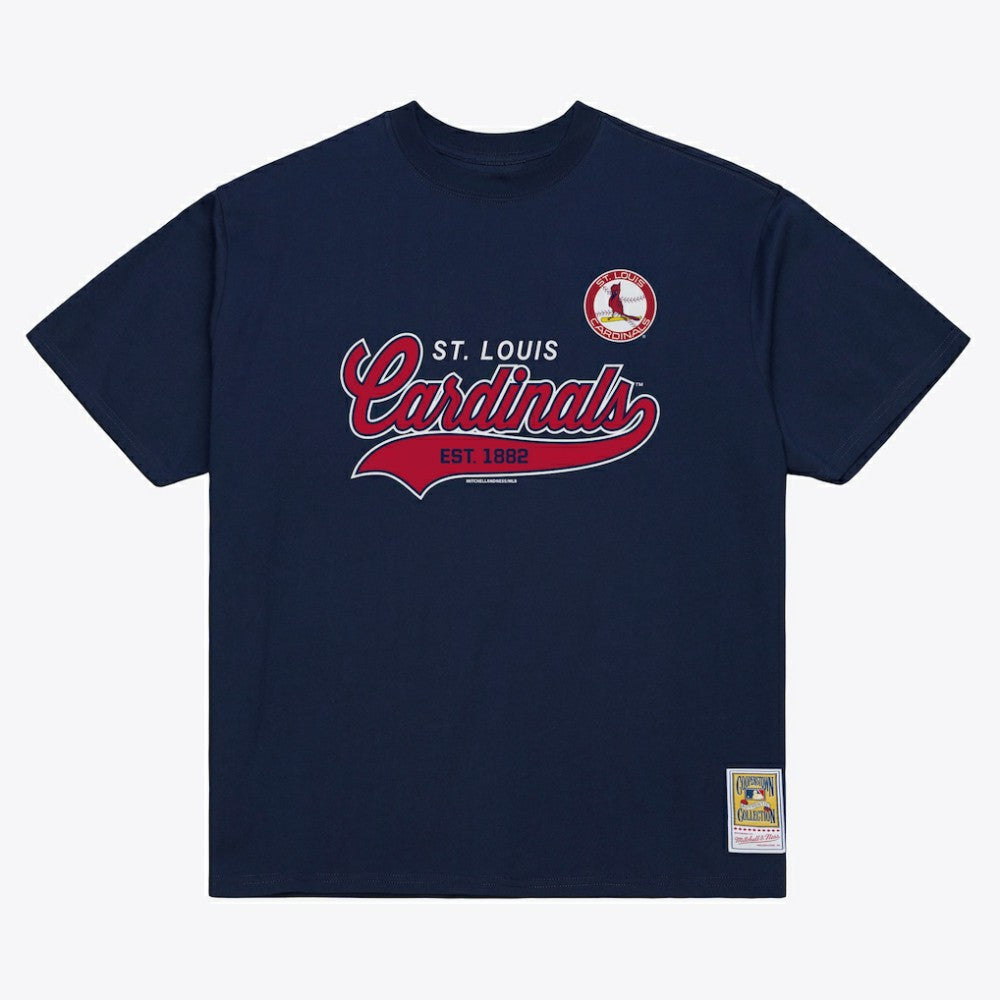 St. Louis Cardinals Mitchell & Ness Script Sweep Arch T-Shirt - MLB T-shirts