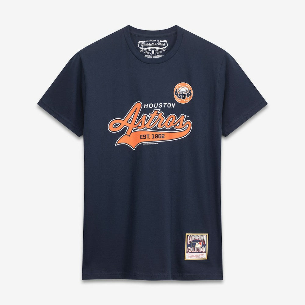 Houston Astros Mitchell & Ness Script Sweep Arch T-Shirt - MLB T-shirts