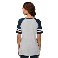 Milwaukee Brewers G-III 4Her by Carl Banks Women's Goal Line Raglan V-Neck T-Shirt - MLB T-shirts