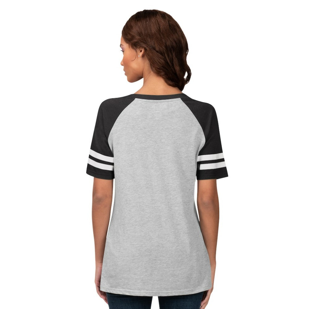 Baltimore Orioles G-III 4Her by Carl Banks Women's Goal Line Raglan V-Neck T-Shirt - MLB T-shirts