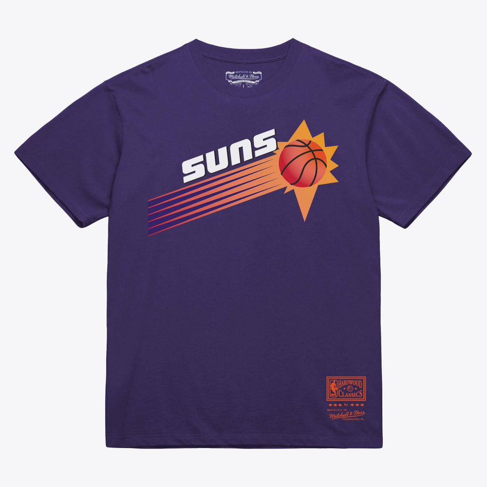 Purple Phoenix Suns Unisex Hardwood Classics Arch T-Shirt | NBA