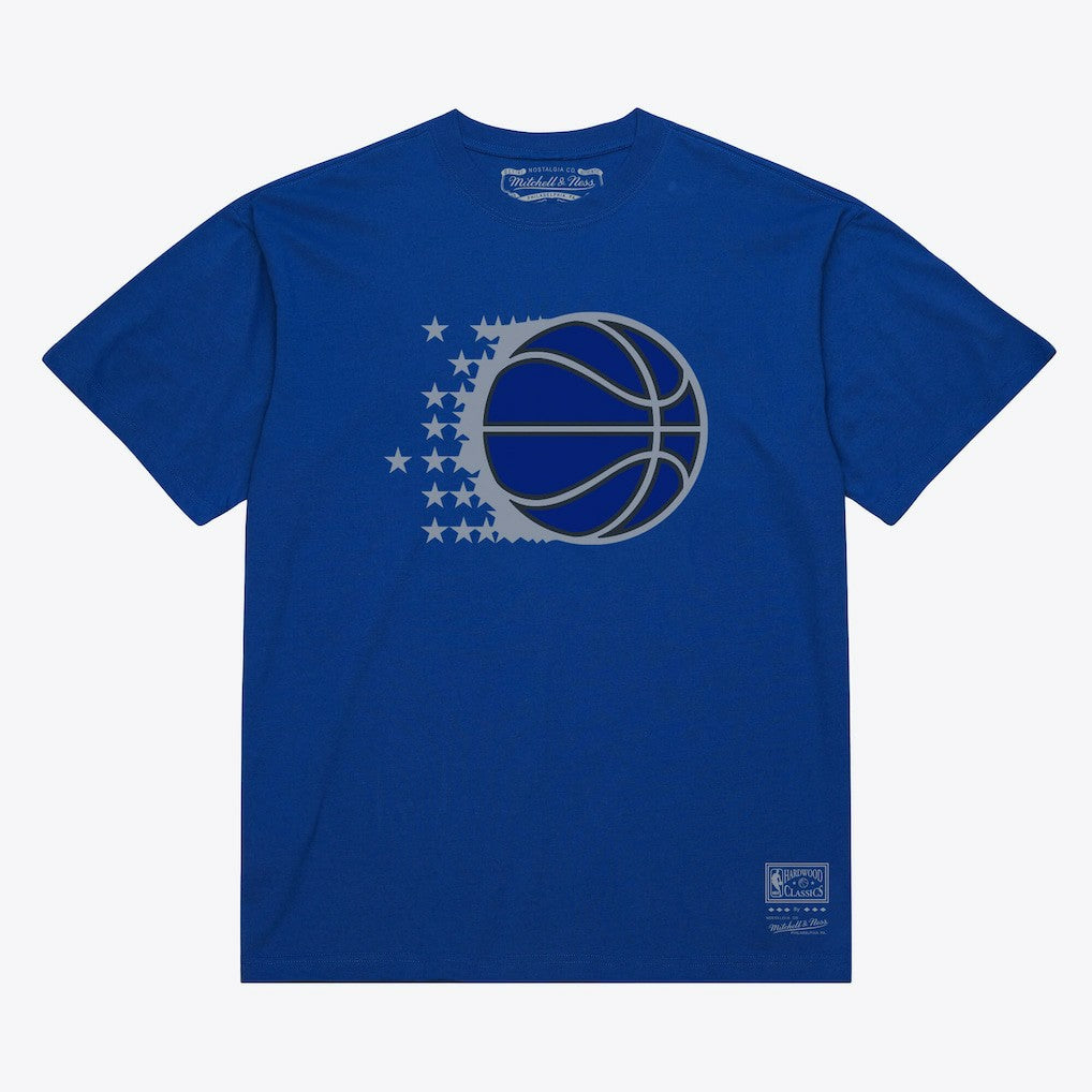 Royal Orlando Magic Unisex Hardwood Classics Arch T-Shirt | NBA