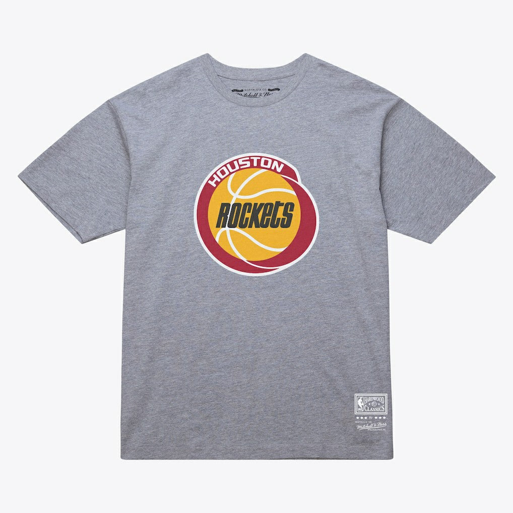 Heather Gray Houston Rockets Unisex Hardwood Classics Arch T-Shirt sale | NBA