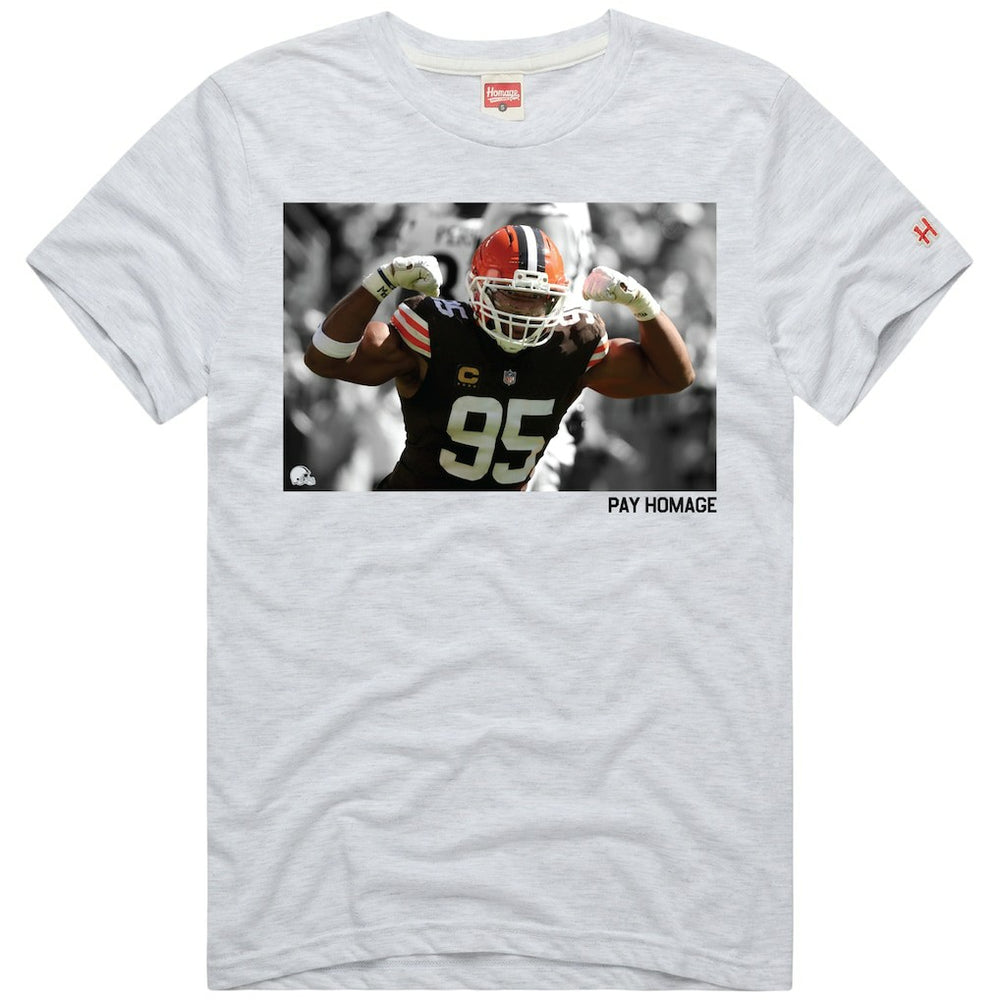 Cleveland Browns Myles Garrett  Homage Unisex Player Graphic Tri-Blend T-Shirt | NFL New