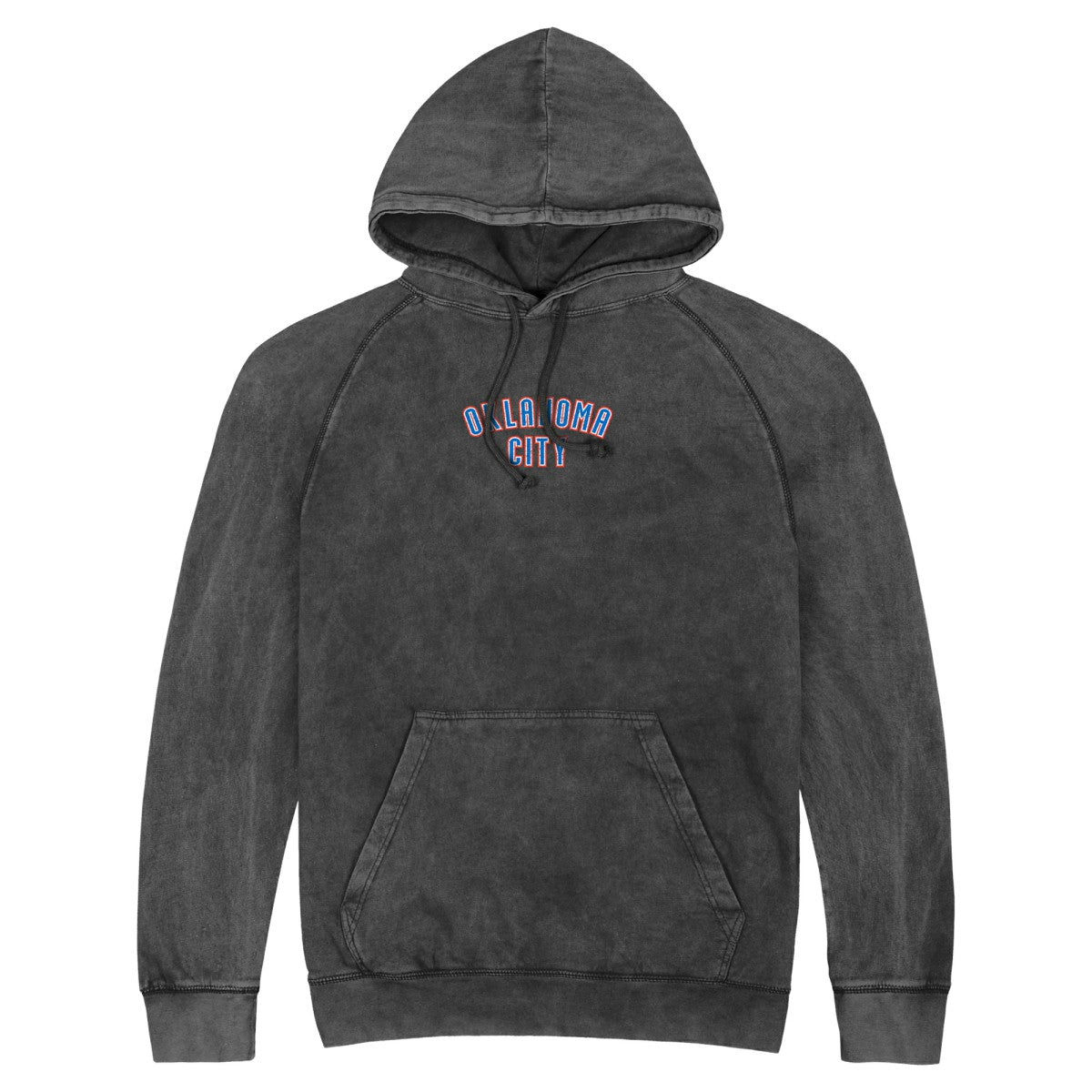 Black Oklahoma City Thunder Stadium Essentials Unisex Get Back Vintage Raglan Hoodie | NBA