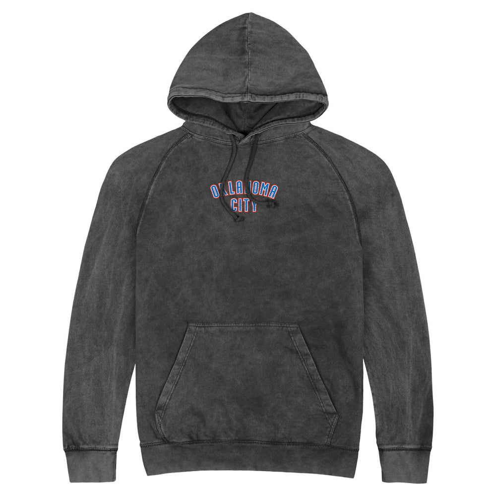 Black Oklahoma City Thunder Stadium Essentials Unisex Get Back Vintage Raglan Hoodie | NBA