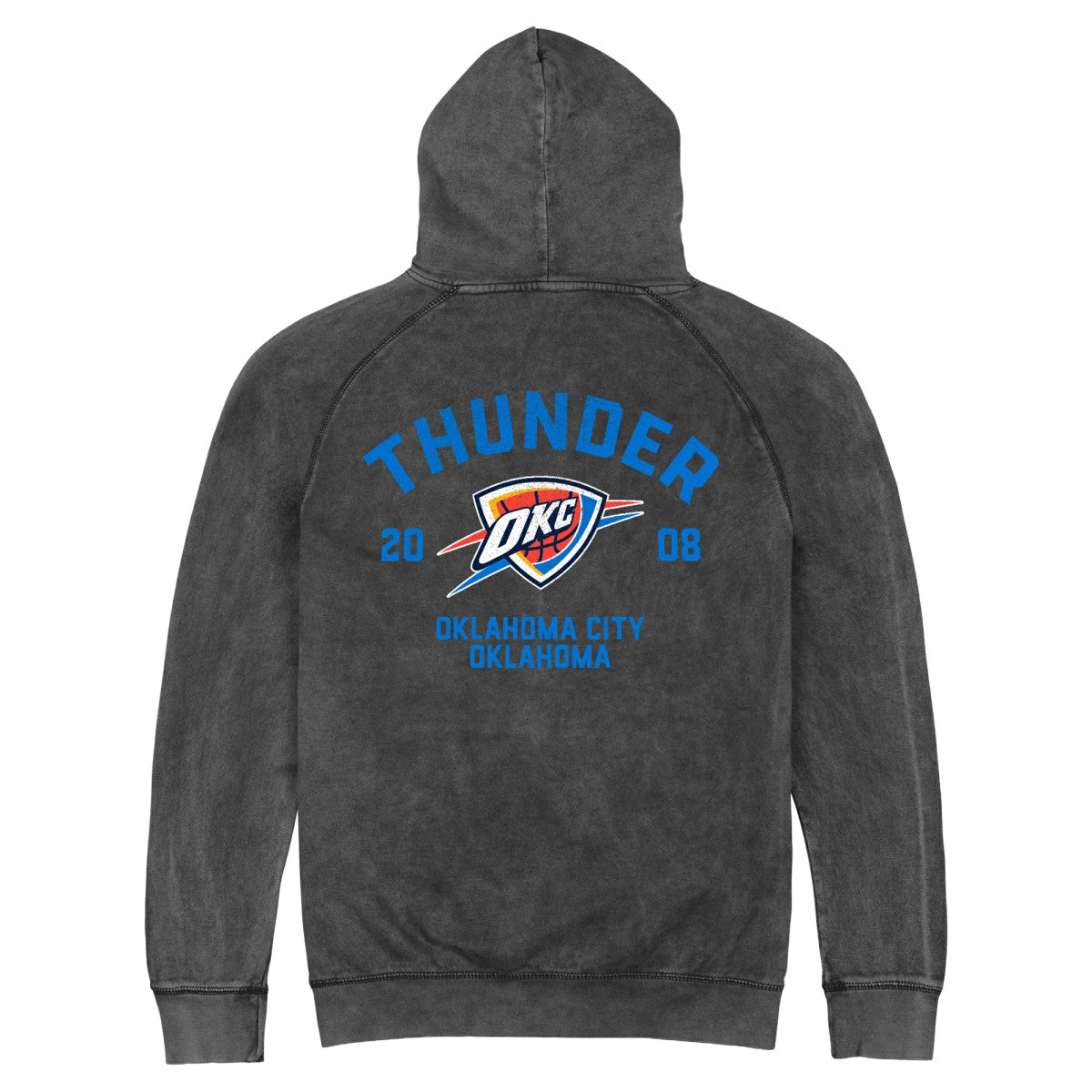 Black Oklahoma City Thunder Stadium Essentials Unisex Get Back Vintage Raglan Hoodie | NBA