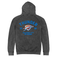 Black Oklahoma City Thunder Stadium Essentials Unisex Get Back Vintage Raglan Hoodie | NBA