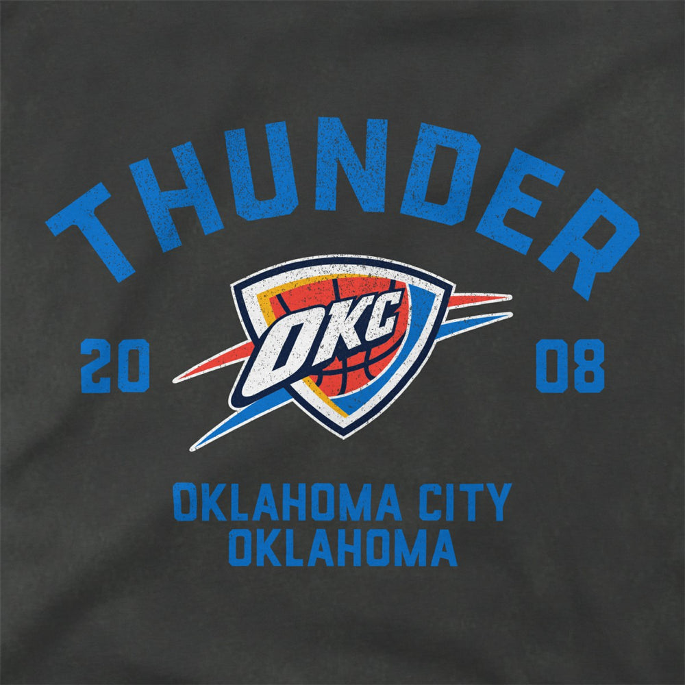 Black Oklahoma City Thunder Stadium Essentials Unisex Get Back Vintage Raglan Hoodie | NBA