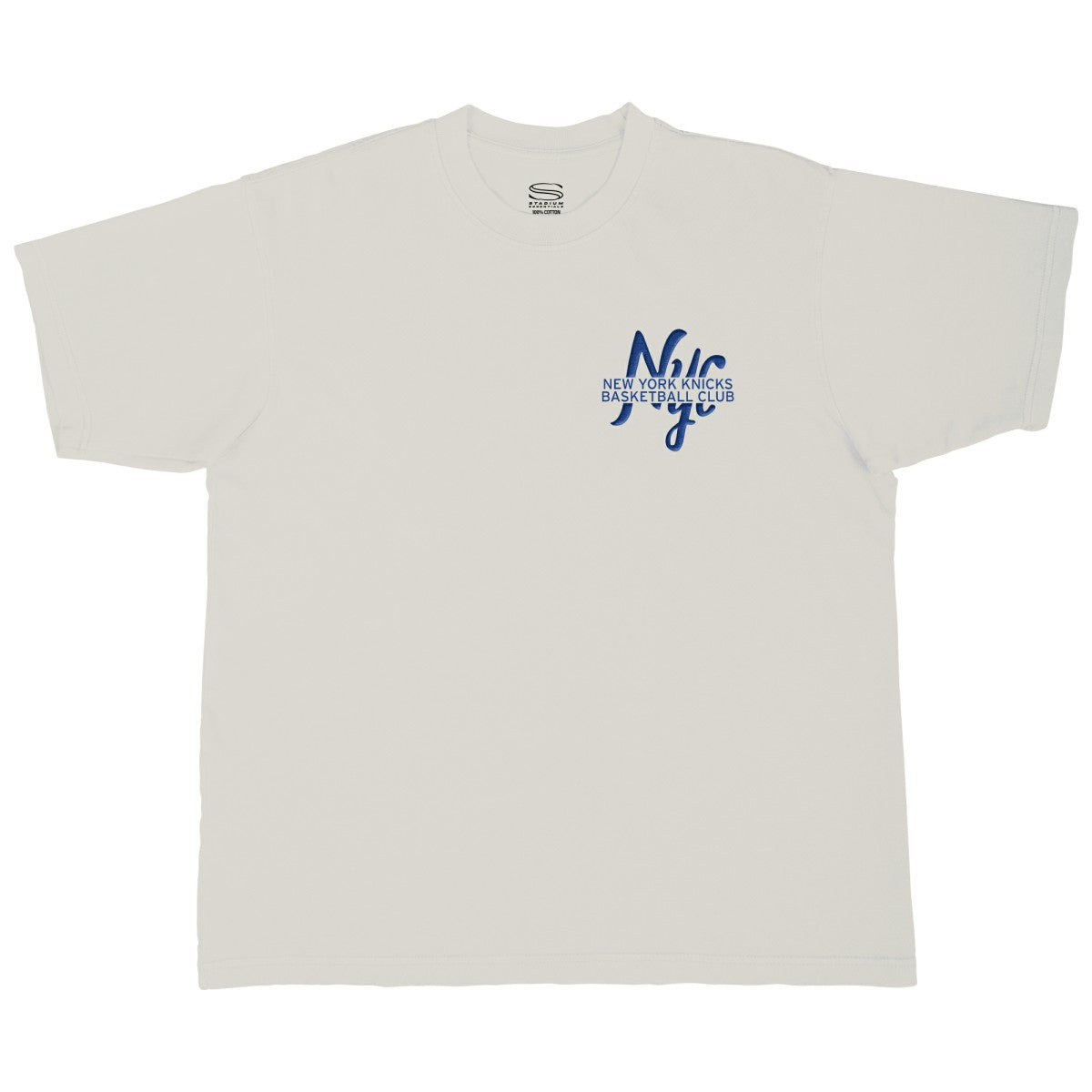 Cream New York Knicks Stadium Essentials Unisex Local Barfly Urban T-Shirt | NBA