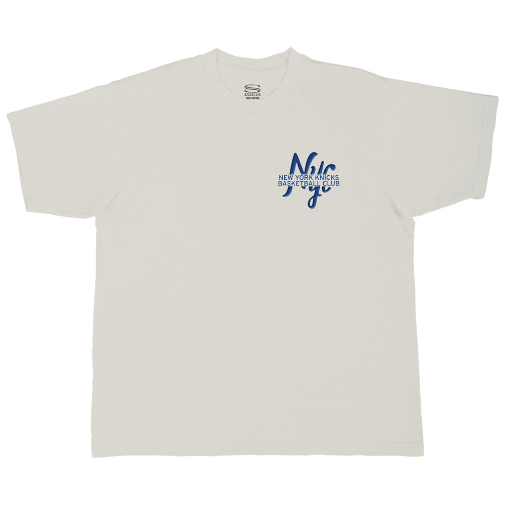 Cream New York Knicks Stadium Essentials Unisex Local Barfly Urban T-Shirt | NBA