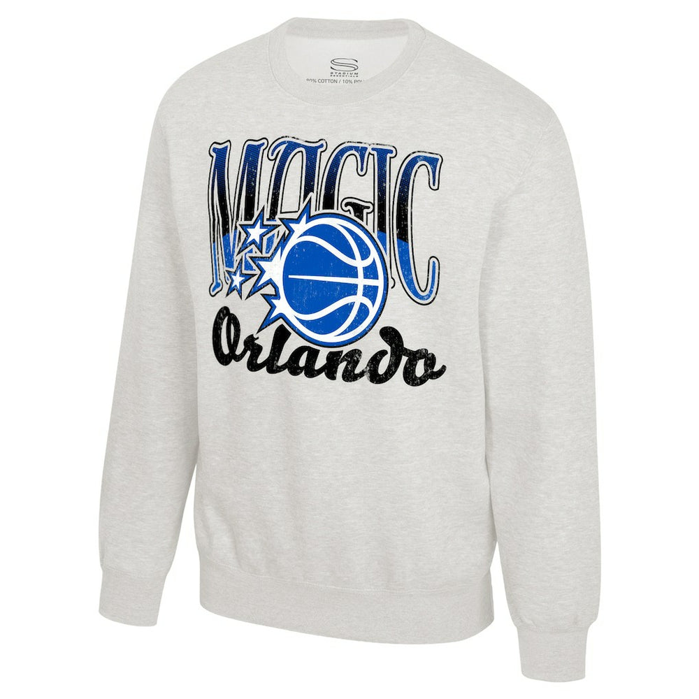Oatmeal Orlando Magic Stadium Essentials Unisex Sky High Fleece Sweatshirt | NBA