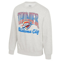 Oatmeal Oklahoma City Thunder Stadium Essentials Unisex Sky High Fleece Sweatshirt | NBA
