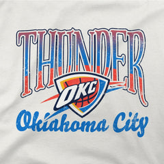 Oatmeal Oklahoma City Thunder Stadium Essentials Unisex Sky High Fleece Sweatshirt | NBA