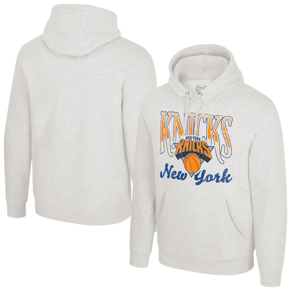 Oatmeal New York Knicks Stadium Essentials Unisex Sky High Hoodie | NBA