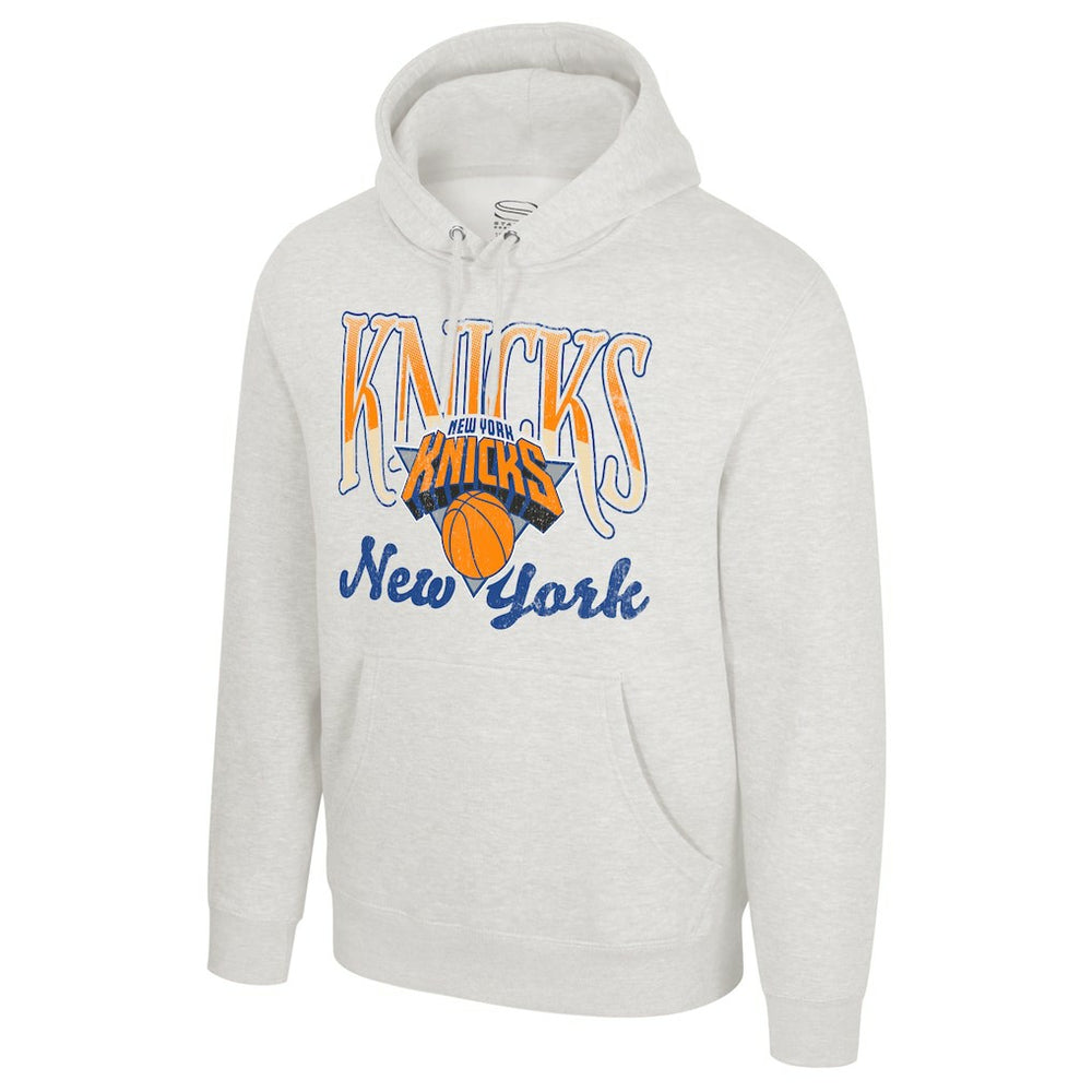 Oatmeal New York Knicks Stadium Essentials Unisex Sky High Hoodie | NBA