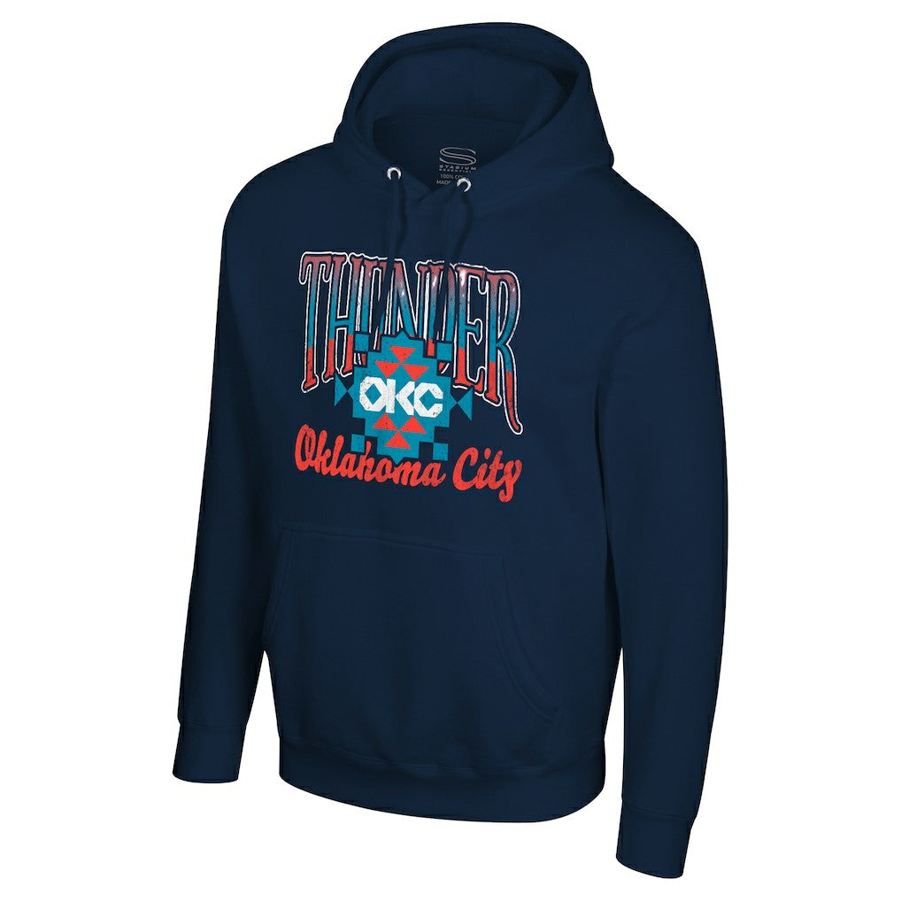 Navy Oklahoma City Thunder Stadium Essentials Unisex Sky High Hoodie | NBA