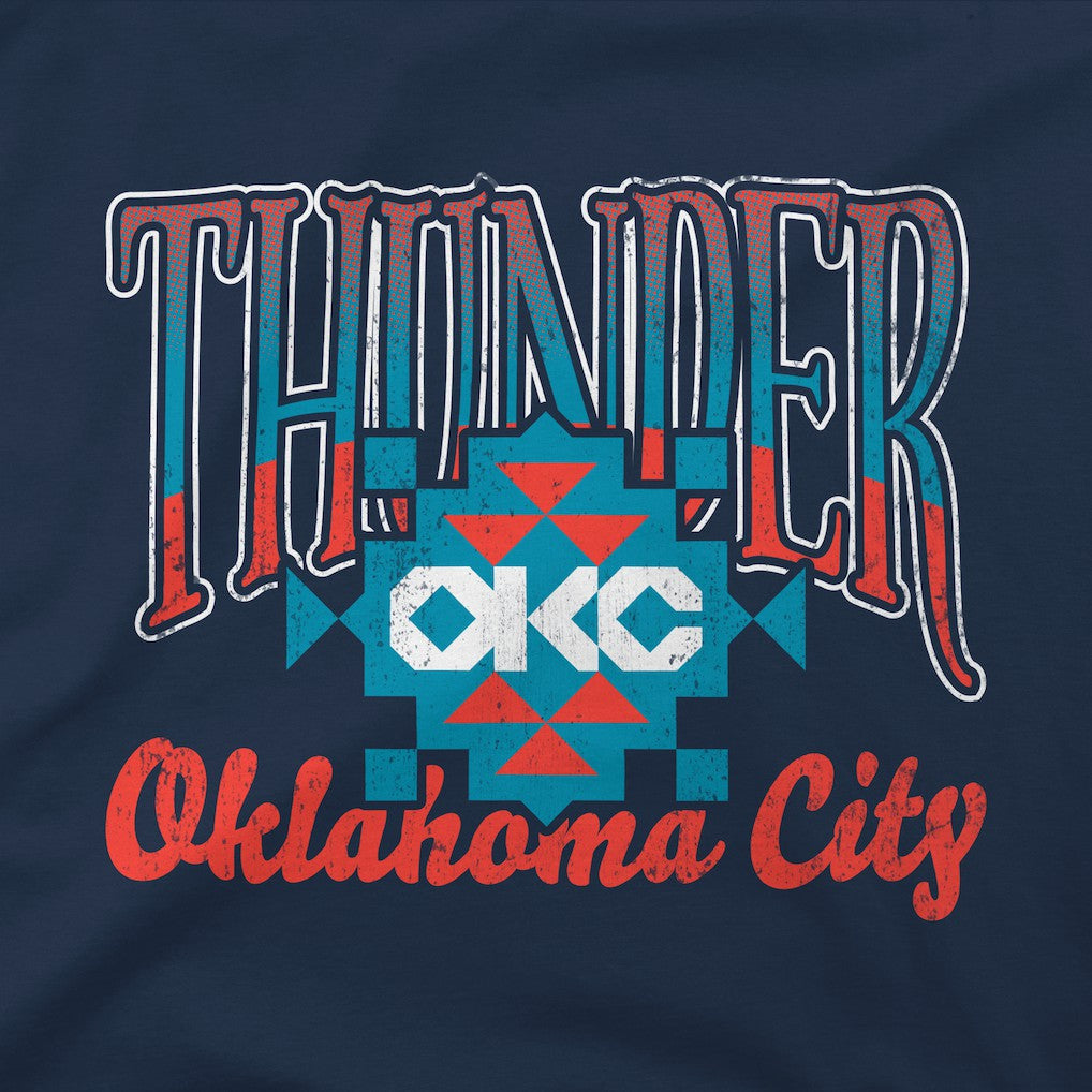 Navy Oklahoma City Thunder Stadium Essentials Unisex Sky High Hoodie | NBA