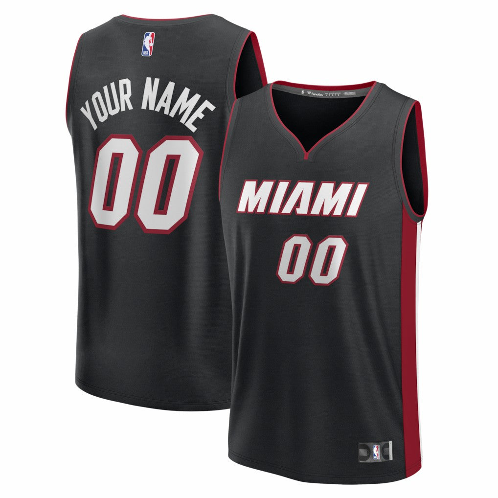 Black Miami Heat Fastbreak Custom Jersey | NBA