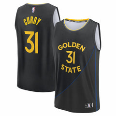 Black Seth Curry Golden State Warriors Fast Break Replica Player Jersey sale | NBA