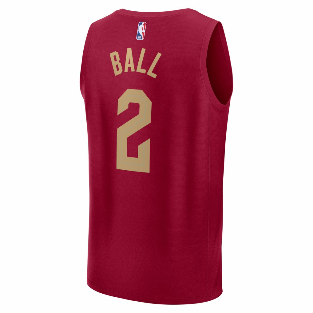 Wine Lonzo Ball Cleveland Cavaliers Fast Break Replica Jersey sale | NBA