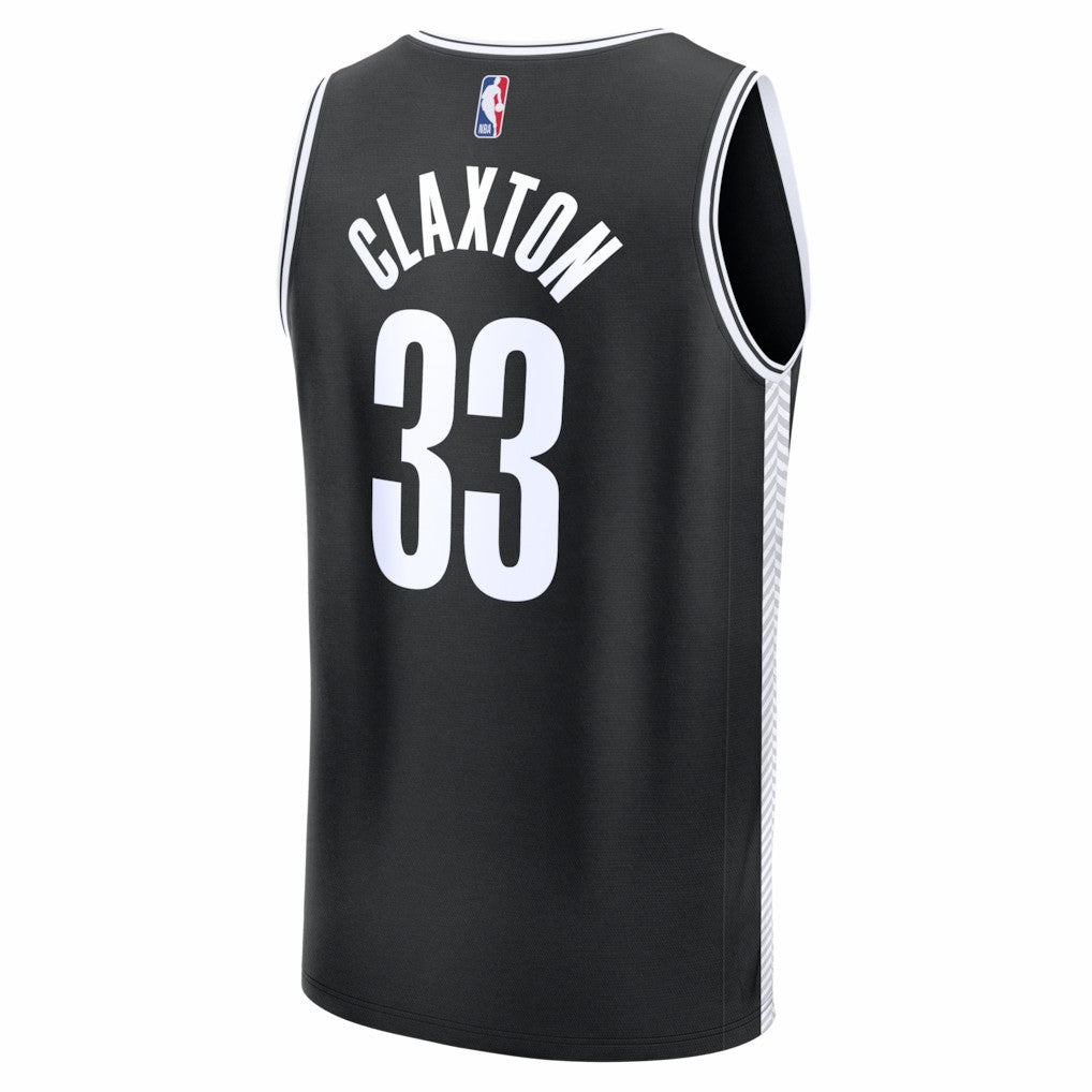 Black Nic Claxton Brooklyn Nets Fast Break Replica Jersey | NBA