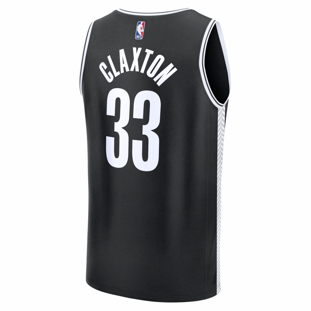 Black Nic Claxton Brooklyn Nets Fast Break Replica Jersey | NBA