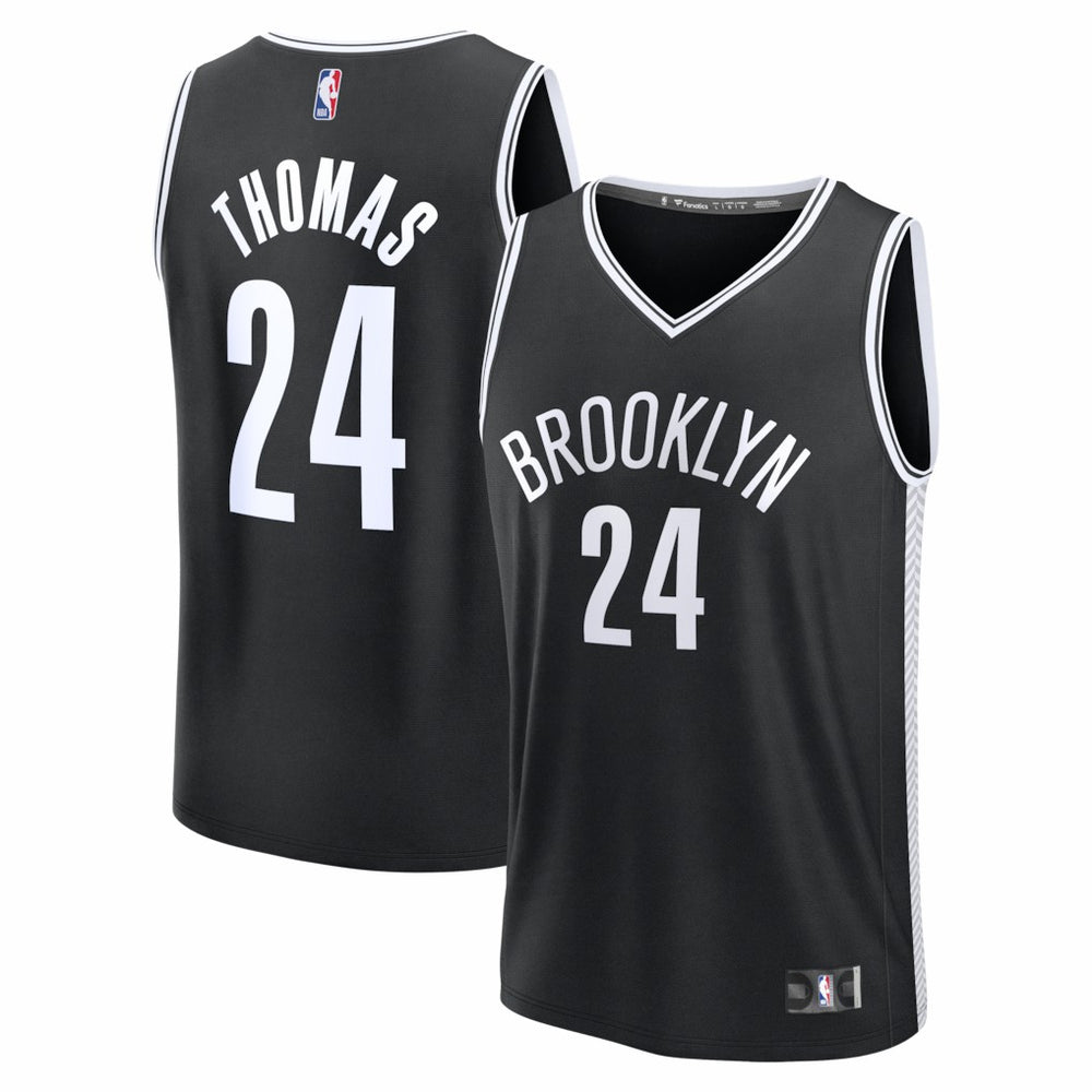 Black Cam Thomas Brooklyn Nets Fast Break Replica Jersey | NBA