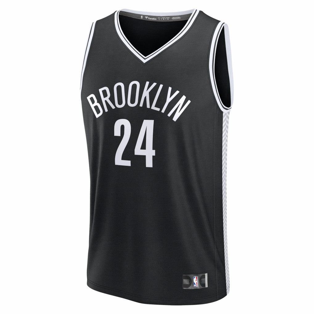 Black Cam Thomas Brooklyn Nets Fast Break Replica Jersey | NBA