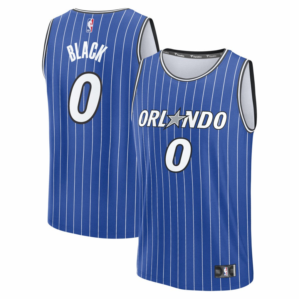 Royal Anthony Black Orlando Magic Fast Break Replica Jersey | NBA