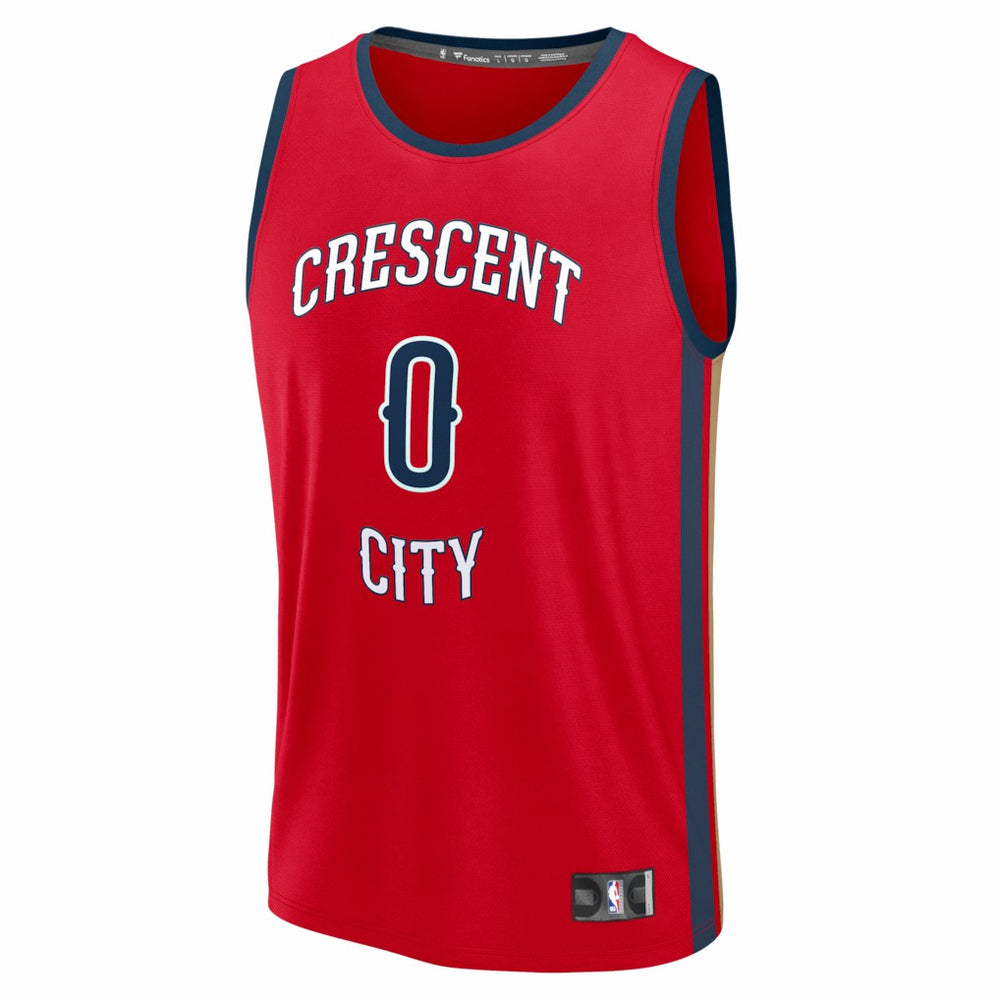 Red Jeremiah Fears New Orleans Pelicans Fast Break Replica Player Jersey | NBA
