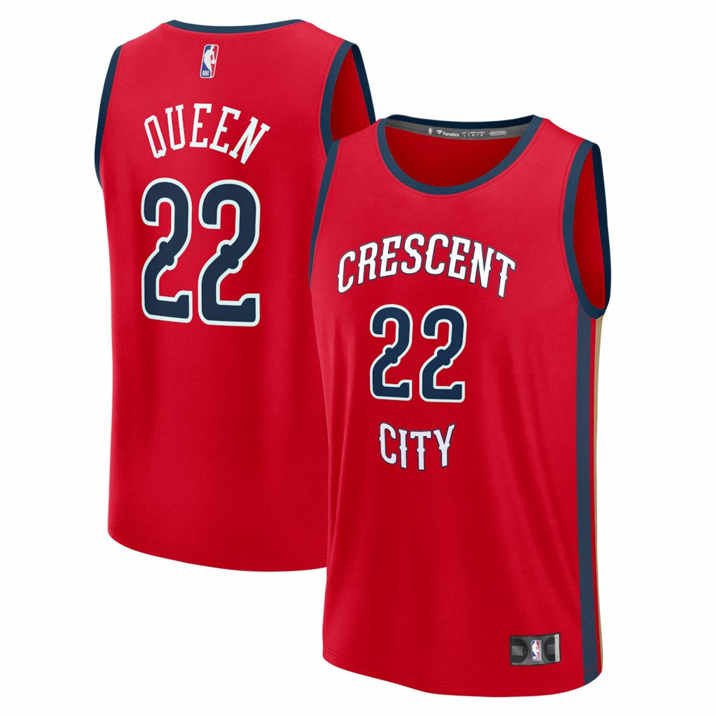 Red Derik Queen New Orleans Pelicans Fast Break Replica Player Jersey | NBA