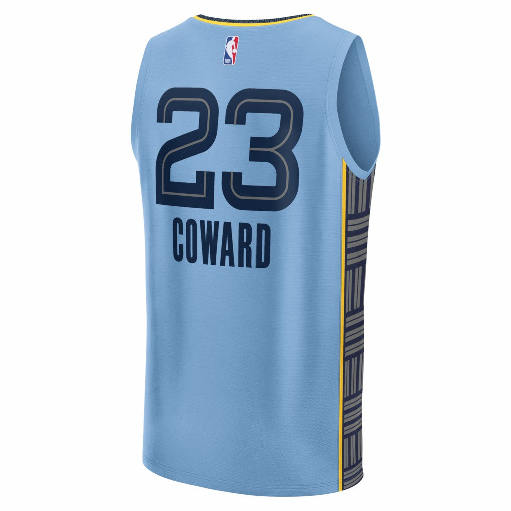 Light Blue Cedric Coward Memphis Grizzlies Fast Break Replica Player Jersey | NBA