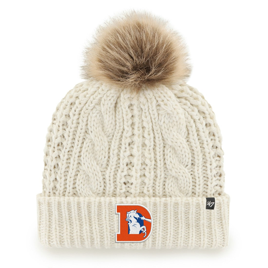 Denver Broncos '47 Women's Meeko Cuffed Knit Hat with Pom | NFL Near me