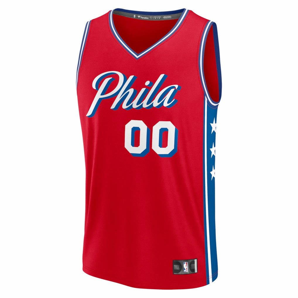 Red Philadelphia 76ers Fastbreak Custom Jersey | NBA