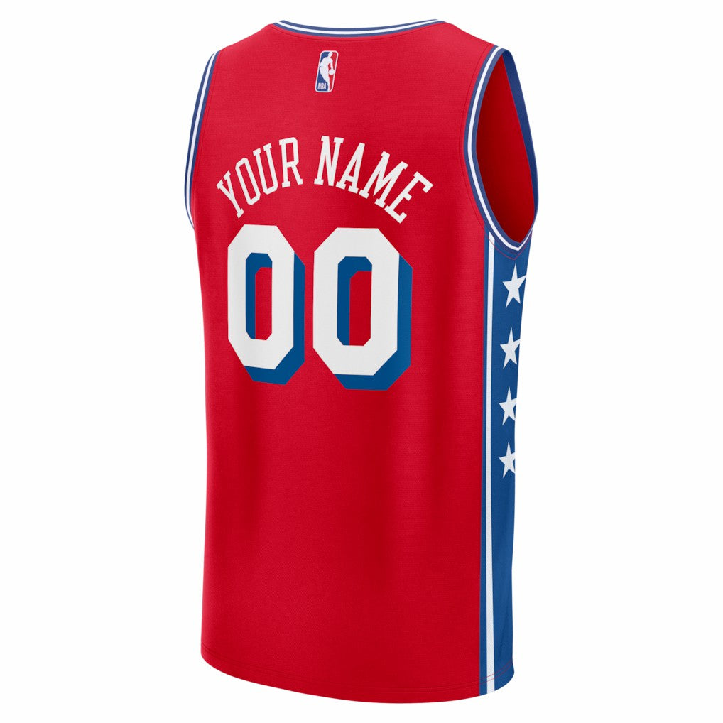 Red Philadelphia 76ers Fastbreak Custom Jersey | NBA