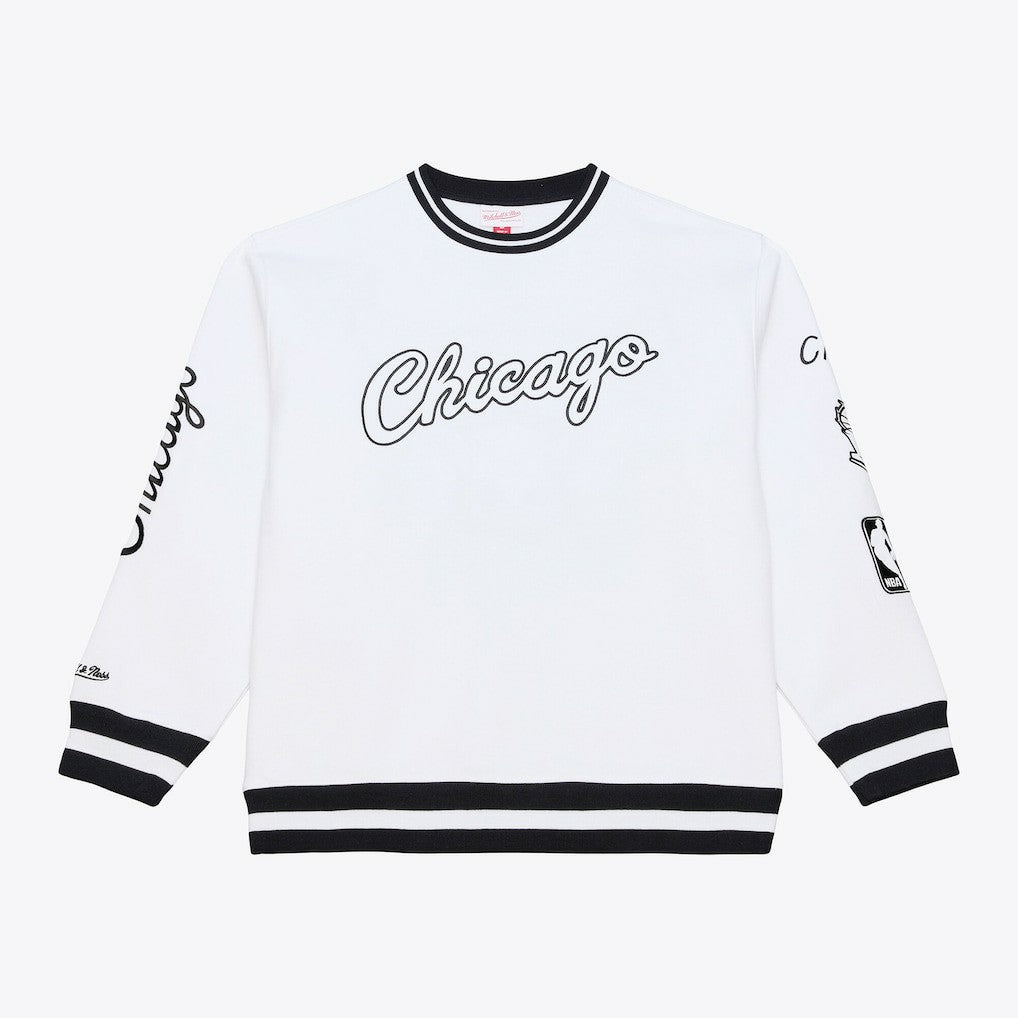 White Chicago Bulls Hardwood Classics Arctic Fleece Sweatshirt | NBA