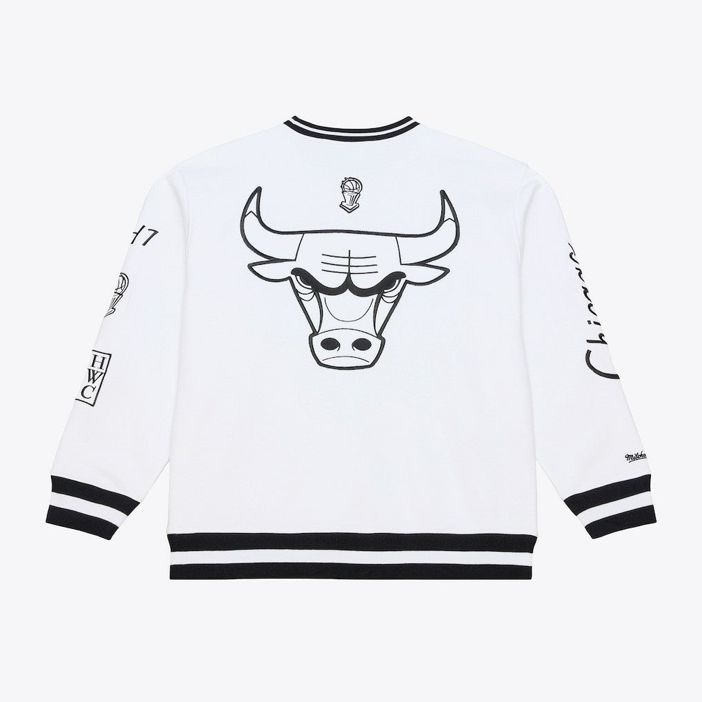 White Chicago Bulls Hardwood Classics Arctic Fleece Sweatshirt | NBA