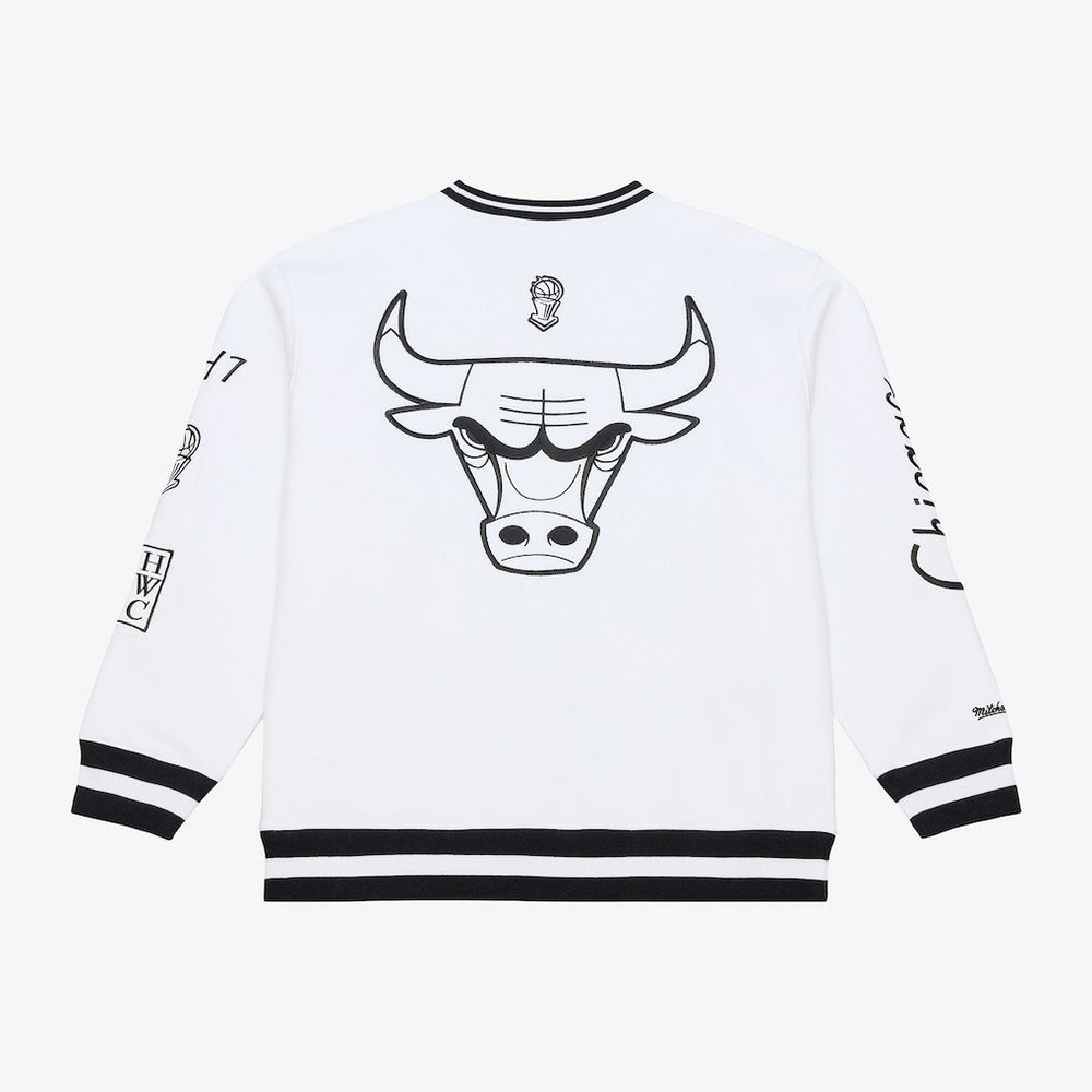 White Chicago Bulls Hardwood Classics Arctic Fleece Sweatshirt | NBA