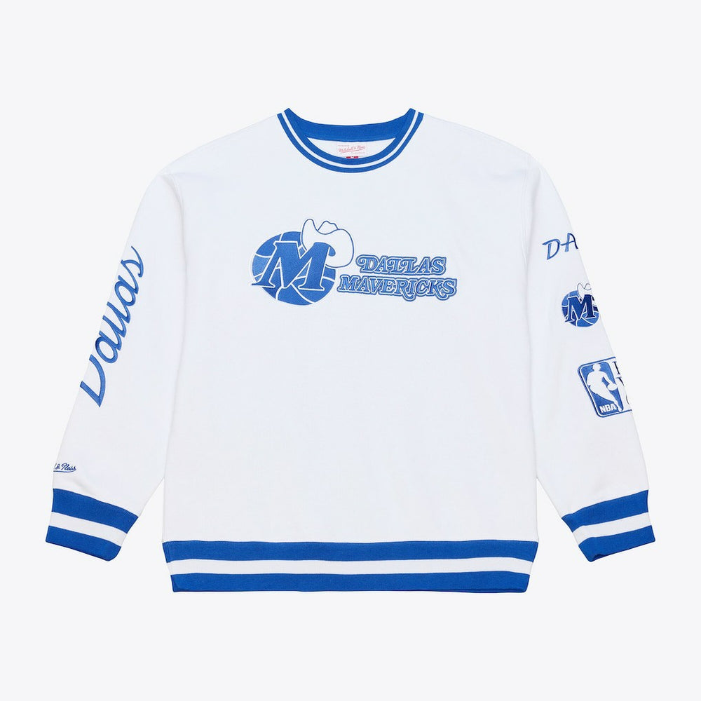 White Dallas Mavericks Arctic Fleece Sweatshirt sale | NBA