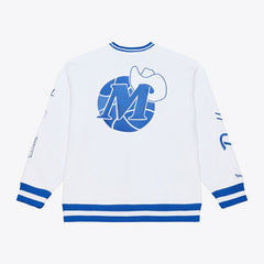 White Dallas Mavericks Arctic Fleece Sweatshirt sale | NBA
