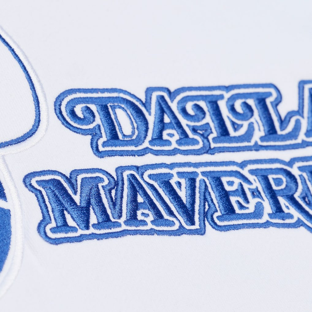 White Dallas Mavericks Arctic Fleece Sweatshirt sale | NBA