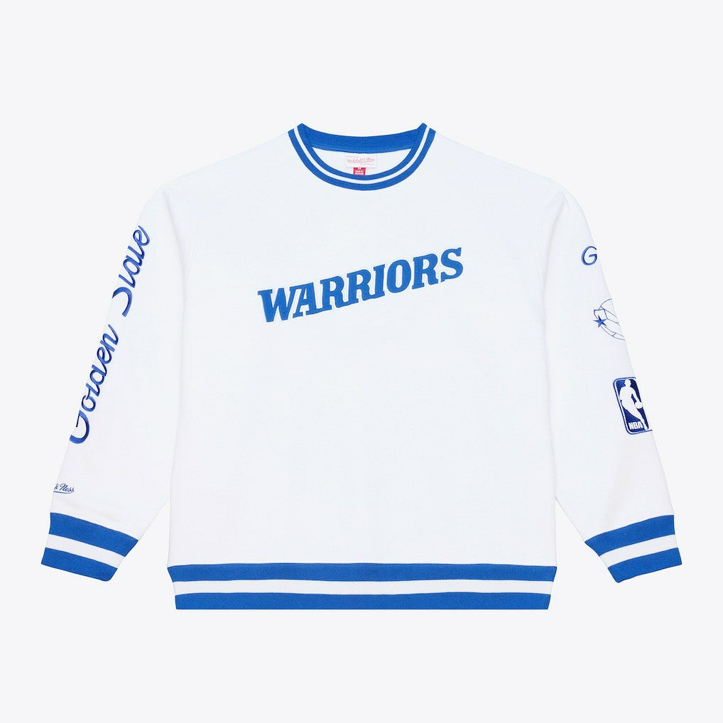 White Golden State Warriors Arctic Fleece Sweatshirt sale | NBA