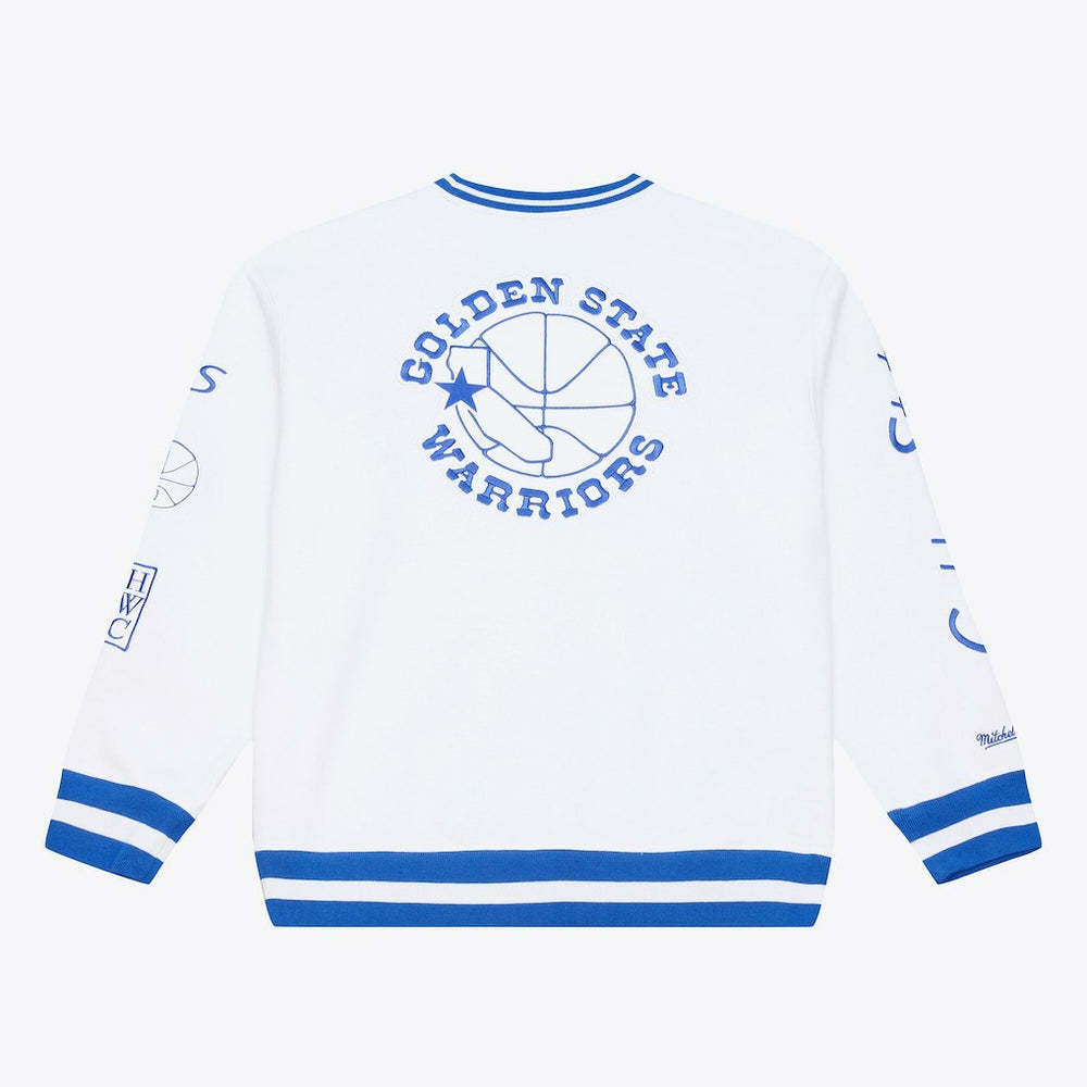 White Golden State Warriors Arctic Fleece Sweatshirt sale | NBA